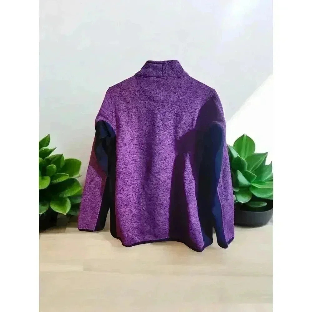 Marc New York Andrew Marc Women's Full Zip Jacket Purple Black Size Large - Picture 2 of 3